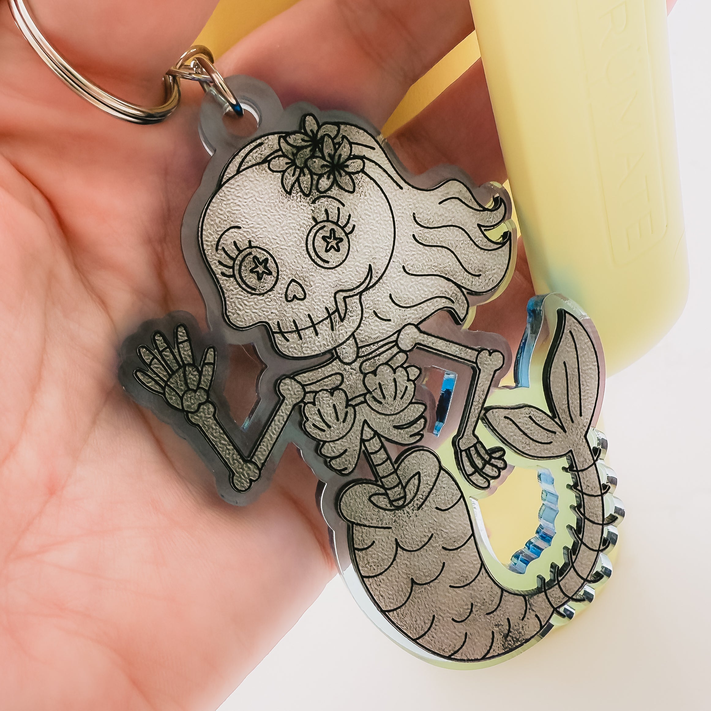 Bone-ita Keychain | Acrylic Skeleton Keychain