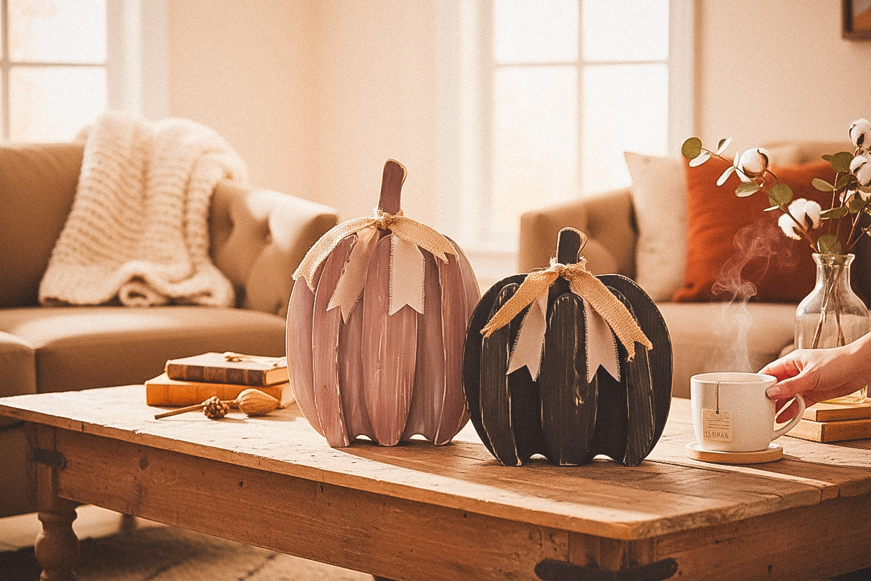 Layered Harvest Pumpkins - In Stock, Ready to Ship